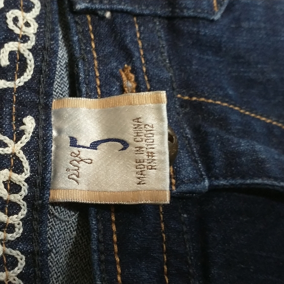 INDUSTRIAL COTTON JEAN SHORTS size 5 Juniors Women's Like New Indigo Blue - Picture 4 of 10